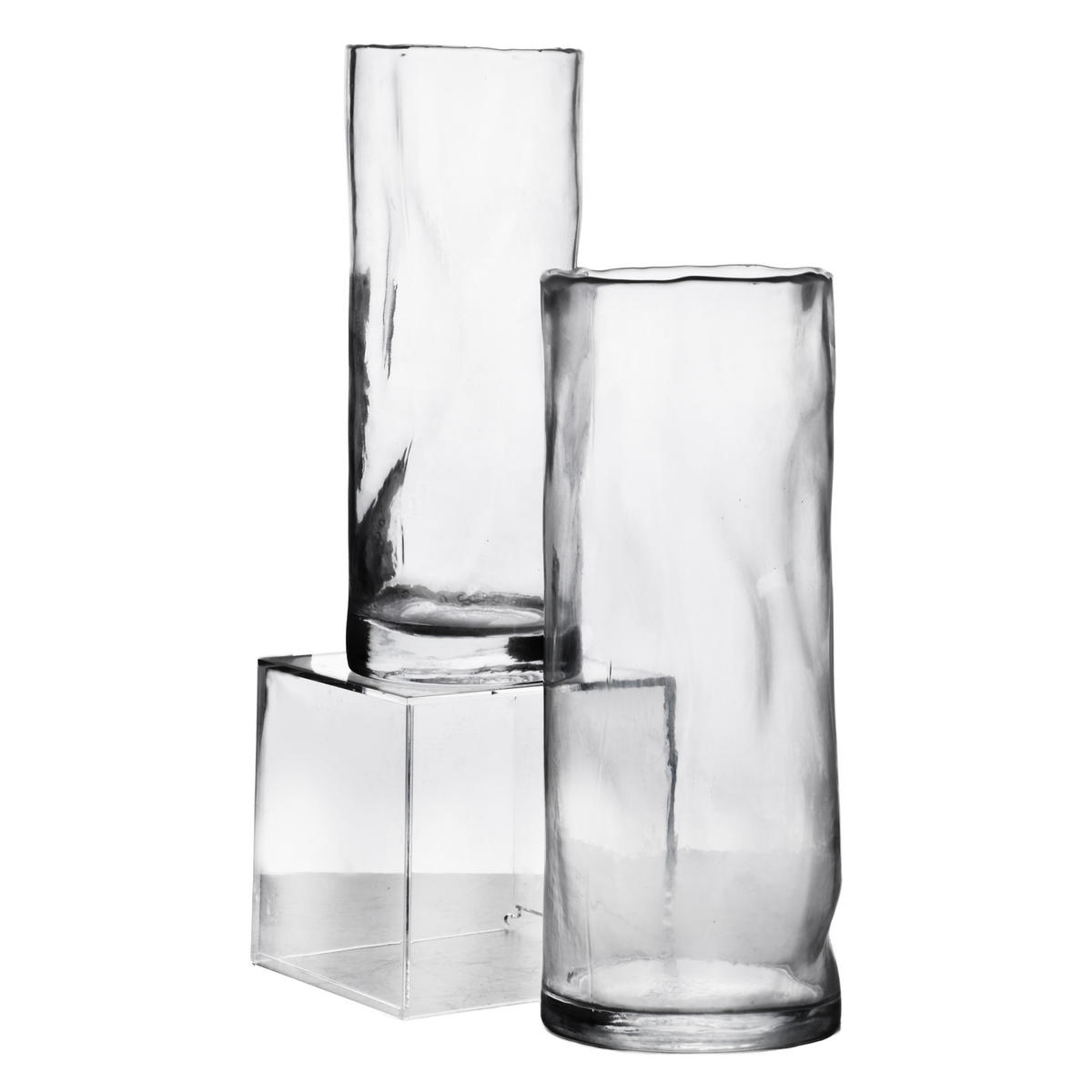 VASE Serenite Transparent 11x11xh29,5 cm Glas - Transparent, Glas (29.5cm) - Mondex