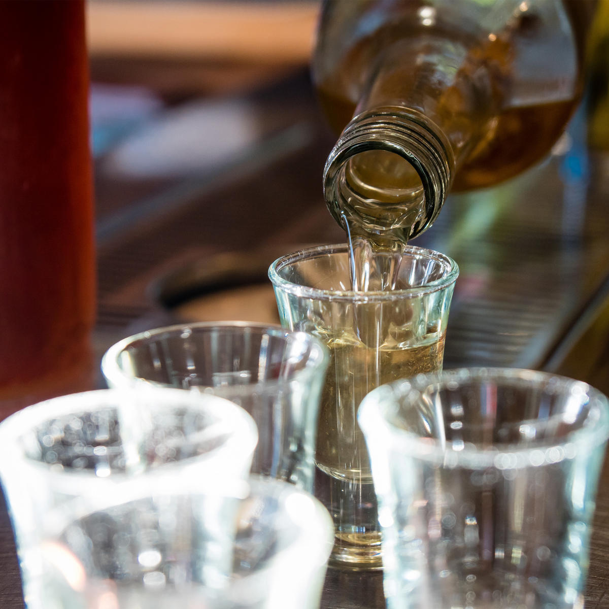 6XSCHNAPSGLÄSER - Transparent, Glas (0.04L) - Relaxdays