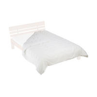 BETTDECKE - Weiß, Textil (200/220cm) - Relaxdays