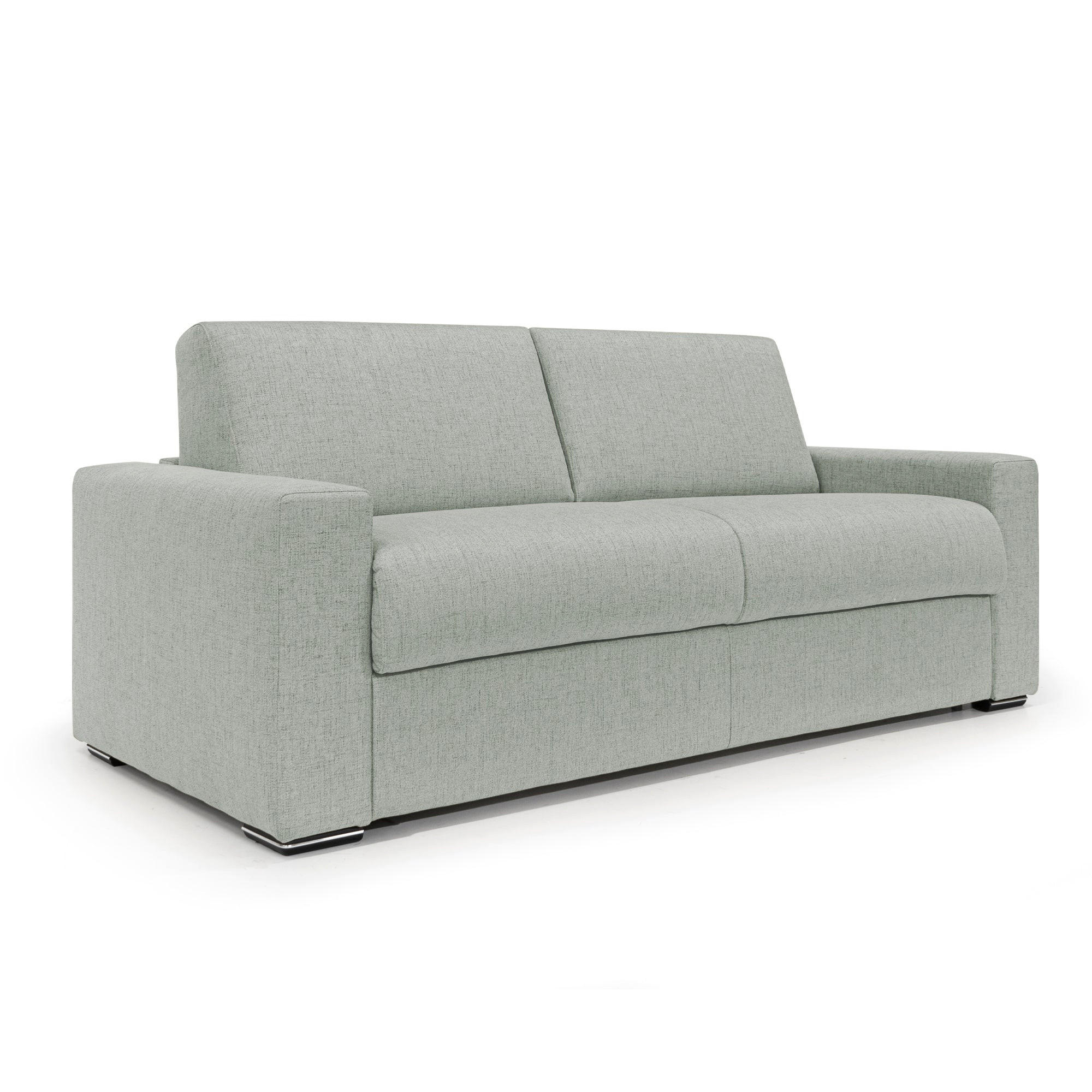 SCHLAFSOFA Nixon - Hellgrau, Textil (200/93/96cm) - Divani.store