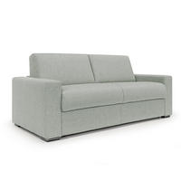 SCHLAFSOFA Nixon - Hellgrau, Textil (200/93/96cm) - Divani.store