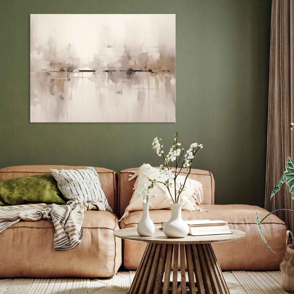 LEINWAND BILDER Abstrakt Loft 100x70 - Multicolor, Holzwerkstoff (100/70cm) - Wallarena