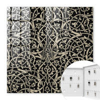 SCHLÜSSELBOX Weiß 30x30 cm – Türöffnung nach rechts - Dekorative Eleganz - Beige, Metall (30/30/5cm) - TULUP