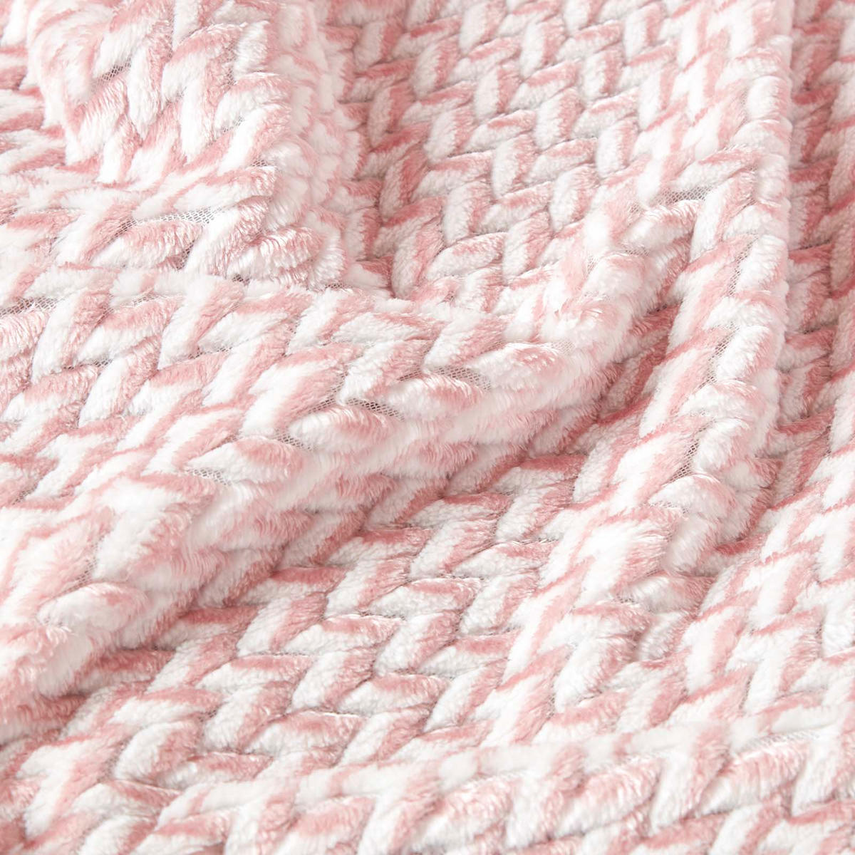 SAMT-WOHNDECKE Mora 160/200 cm, Jacquard - Rosa, Textil (160/200cm) - Homescapes