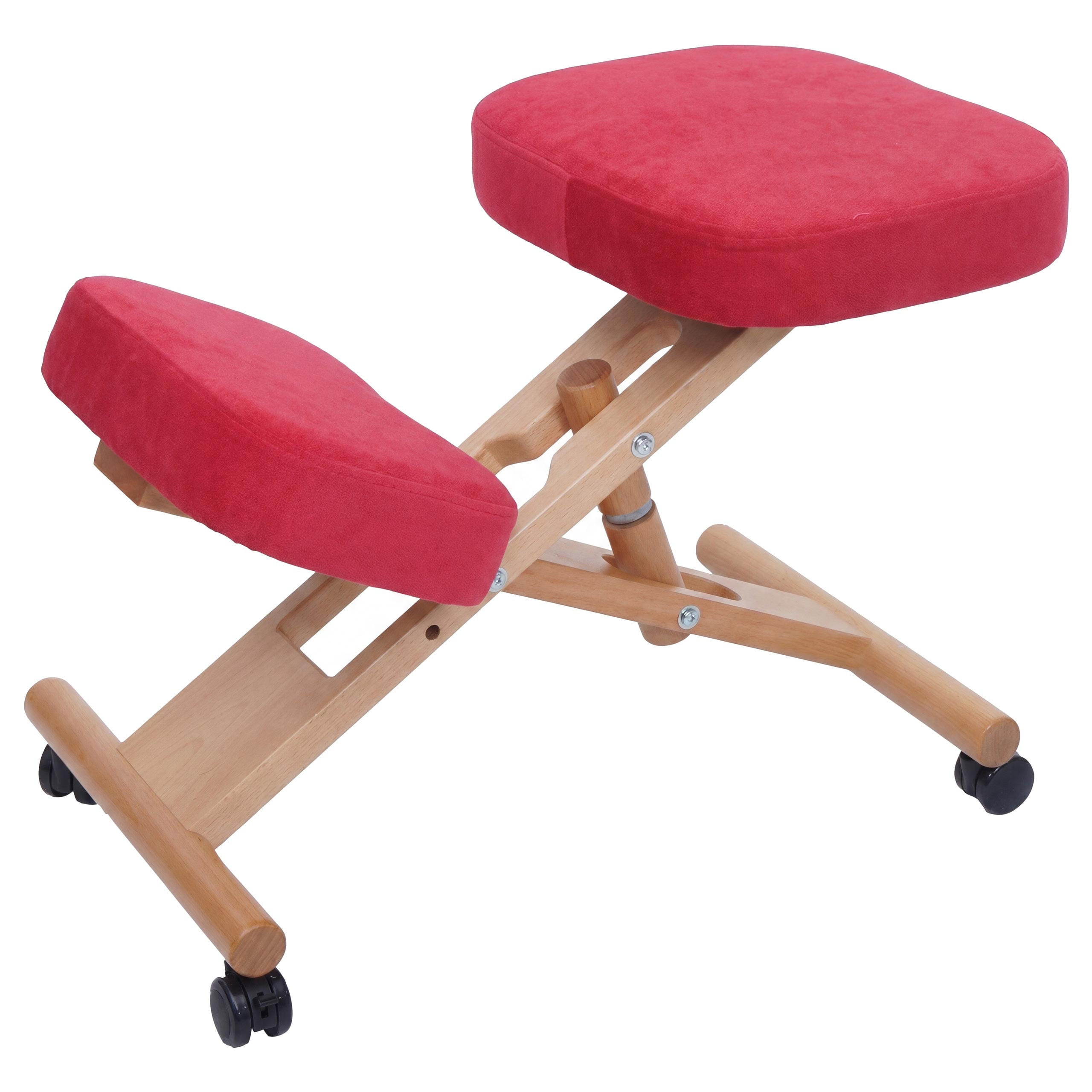 KNIESTUHL Rot - Rot, Textil (42/73/65cm) - MCW