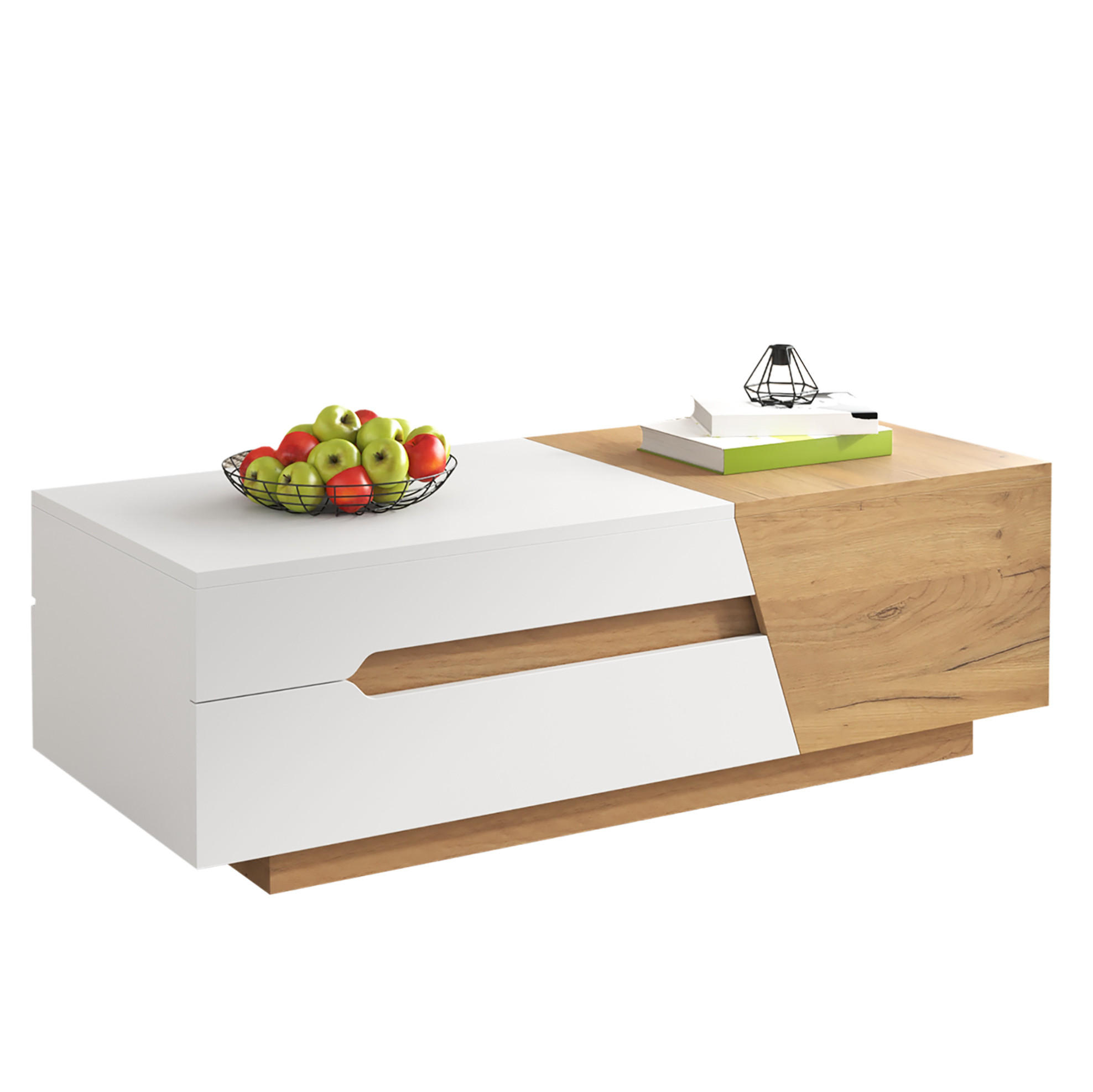Ivmeu Couchtisch Weiß 50x37.5x120 cm