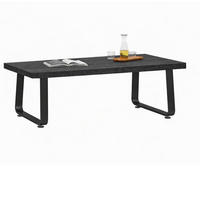 COUCHTISCH Modern Holz Metall 100 x 55 x 46,5 cm Wohnzimmertisch - Dunkelgrau, Holzwerkstoff/Metall (55/100/46.5cm) - Quality Elegance