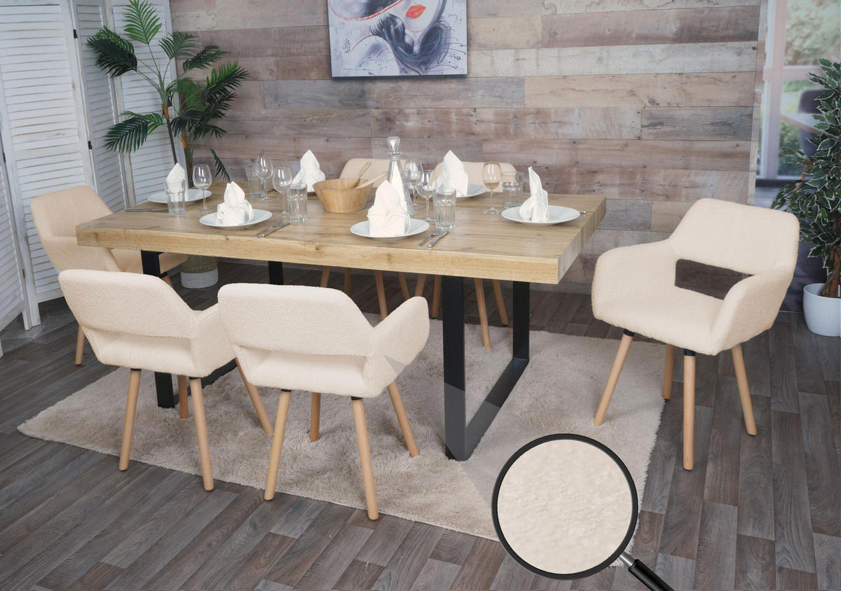 ESSZIMMERSTUHL Beige - Beige, Textil (56/80/53cm) - MCW