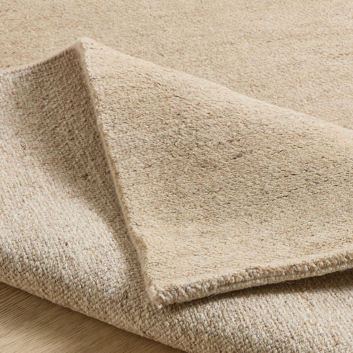 WOLLTEPPICH Terra 40x60 cm - Sandfarben, Textil (40/60cm) - Natur Pur