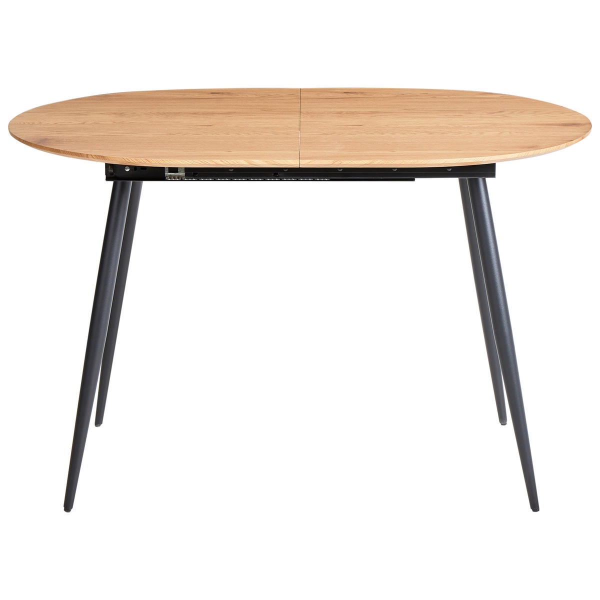 AUSZIEHBARER Braun Clavet - Hellbraun/Schwarz, Holzwerkstoff (120/80/77cm) - Beliani