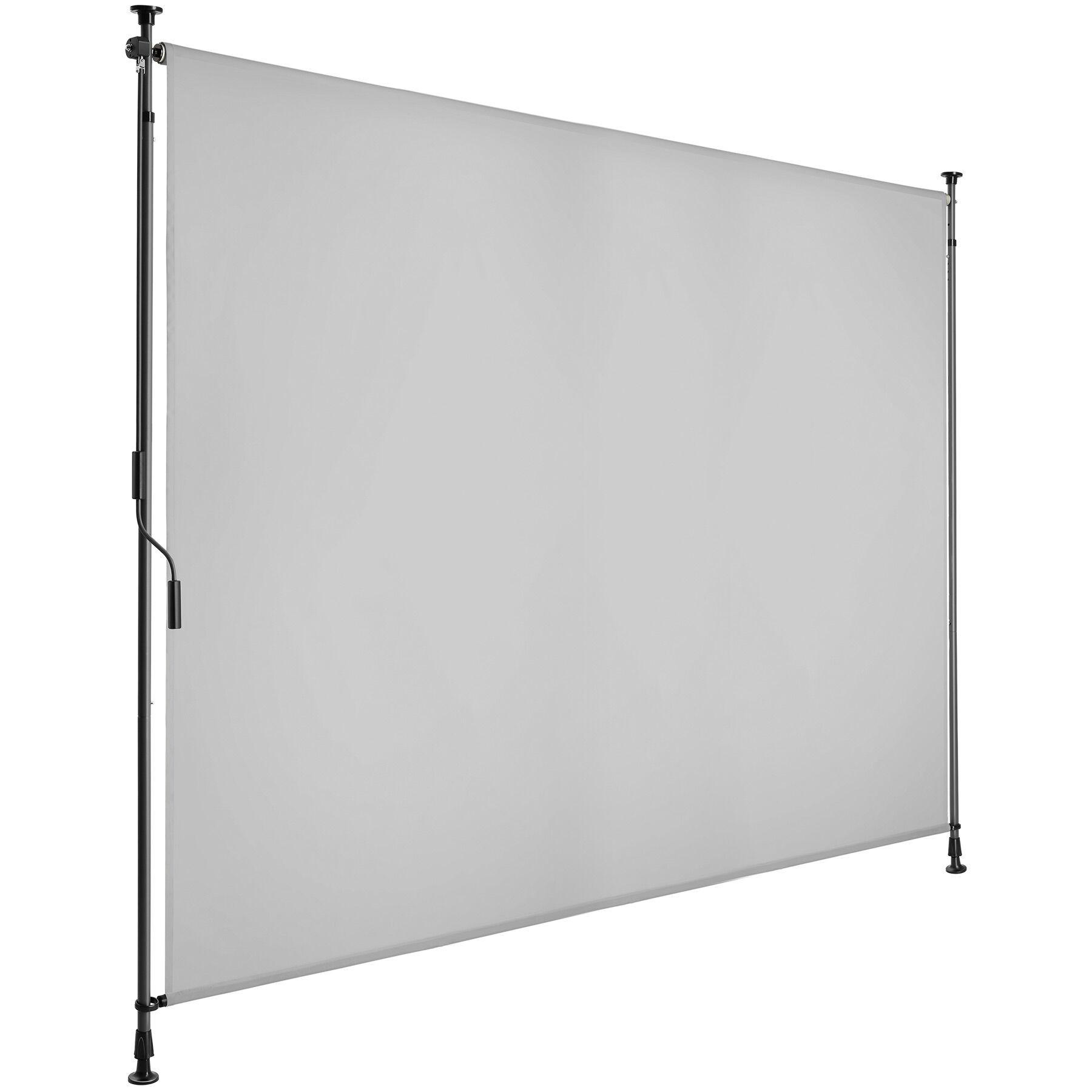 KLEMMMARKISE Taija, leichtgängige Handkurbel, hellgrau - Hellgrau, Kunststoff (208/310cm) - tectake