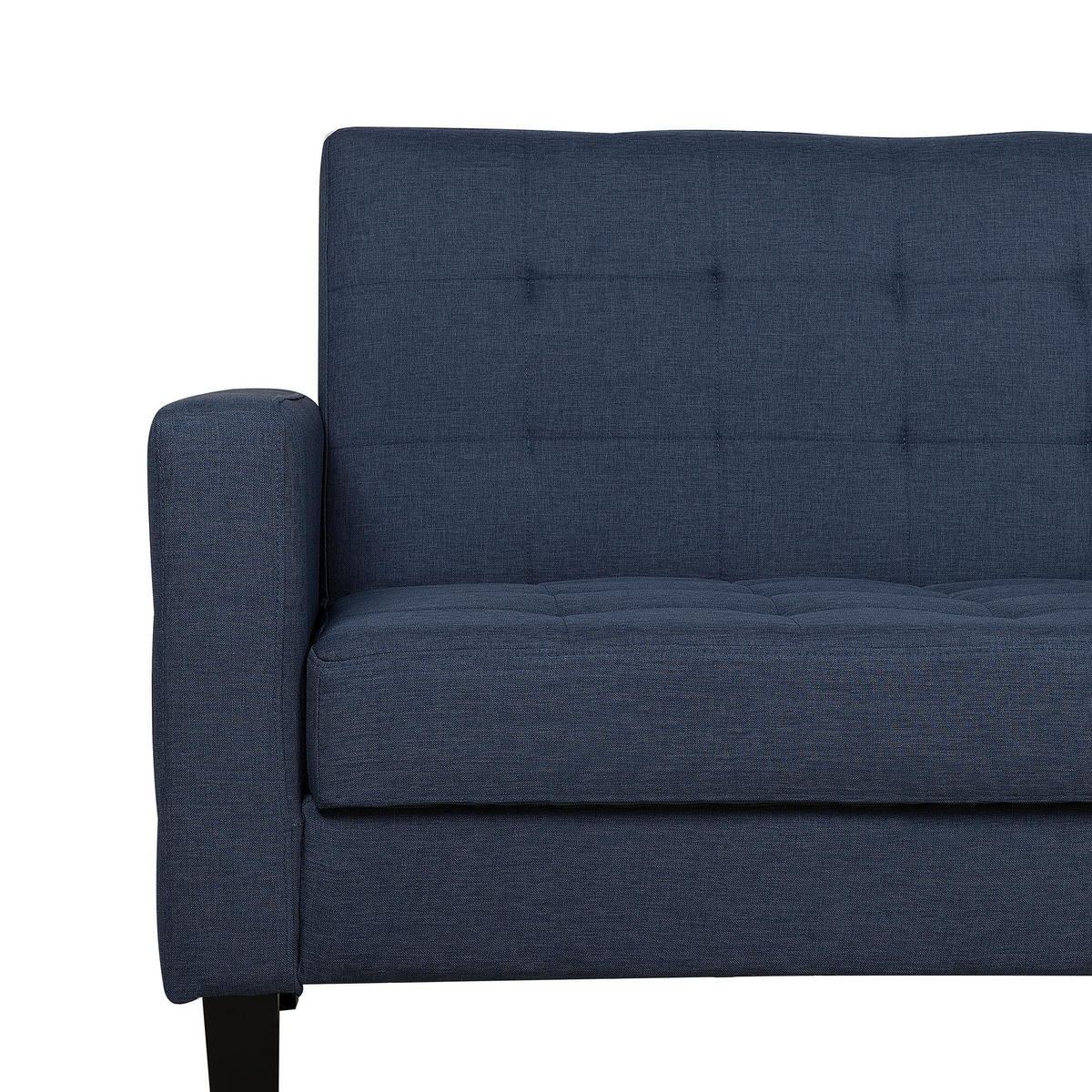 3-SITZER-SCHLAFSOFA Polsterbezug Dunkelblau Vehkoo - Dunkelblau, Textil (200/86/77cm) - Beliani