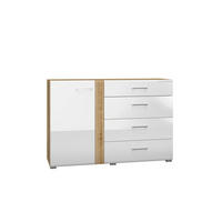 SIDEBOARD ADAGIO Weiß 134x42x90 cm - Weiß, Holzwerkstoff (134/90/42cm) - FURNLUX