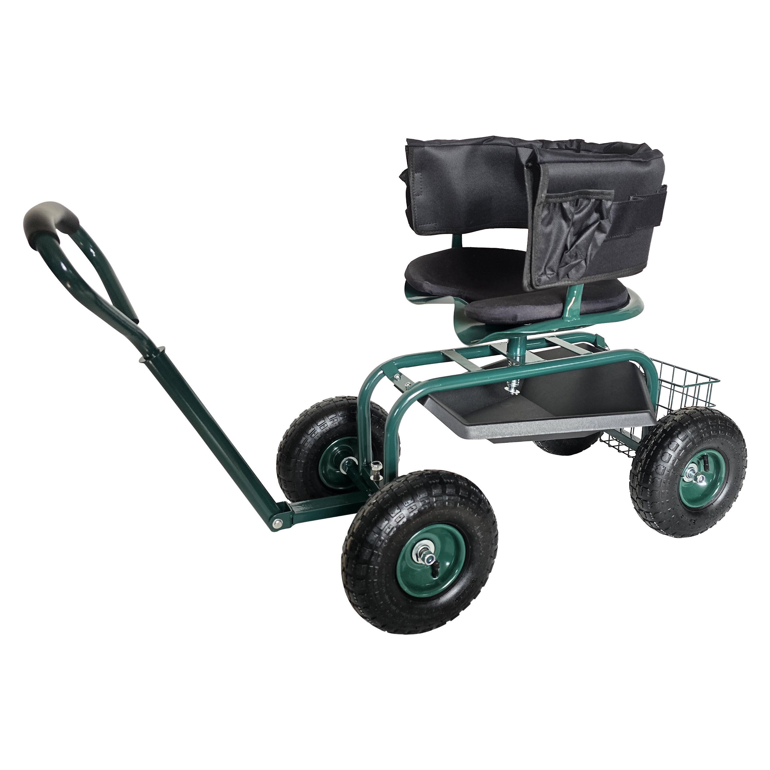 GARTENSITZ - Multicolor, Kunststoff/Metall (46/86/110cm) - Relaxdays