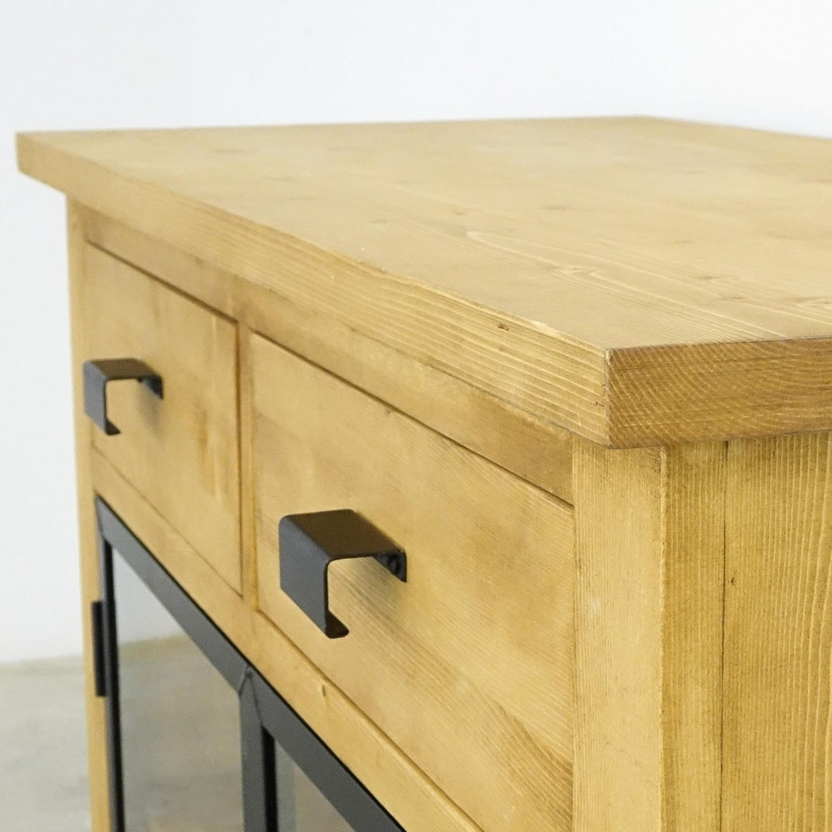 KOMMODE aus Massivholz Industrial - Honig, Holz (108/90/50cm) - Seart