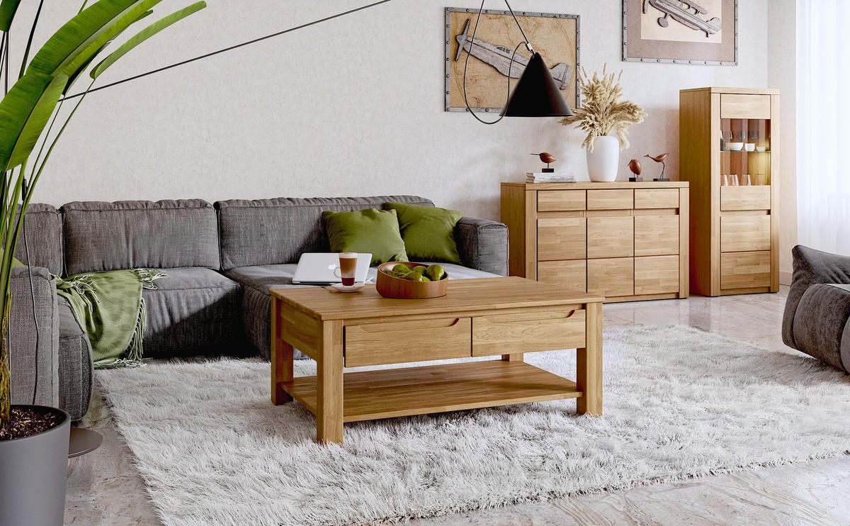 COUCHTISCH Gavle - Eichefarben, Holz (110/70/45cm) - kiki design
