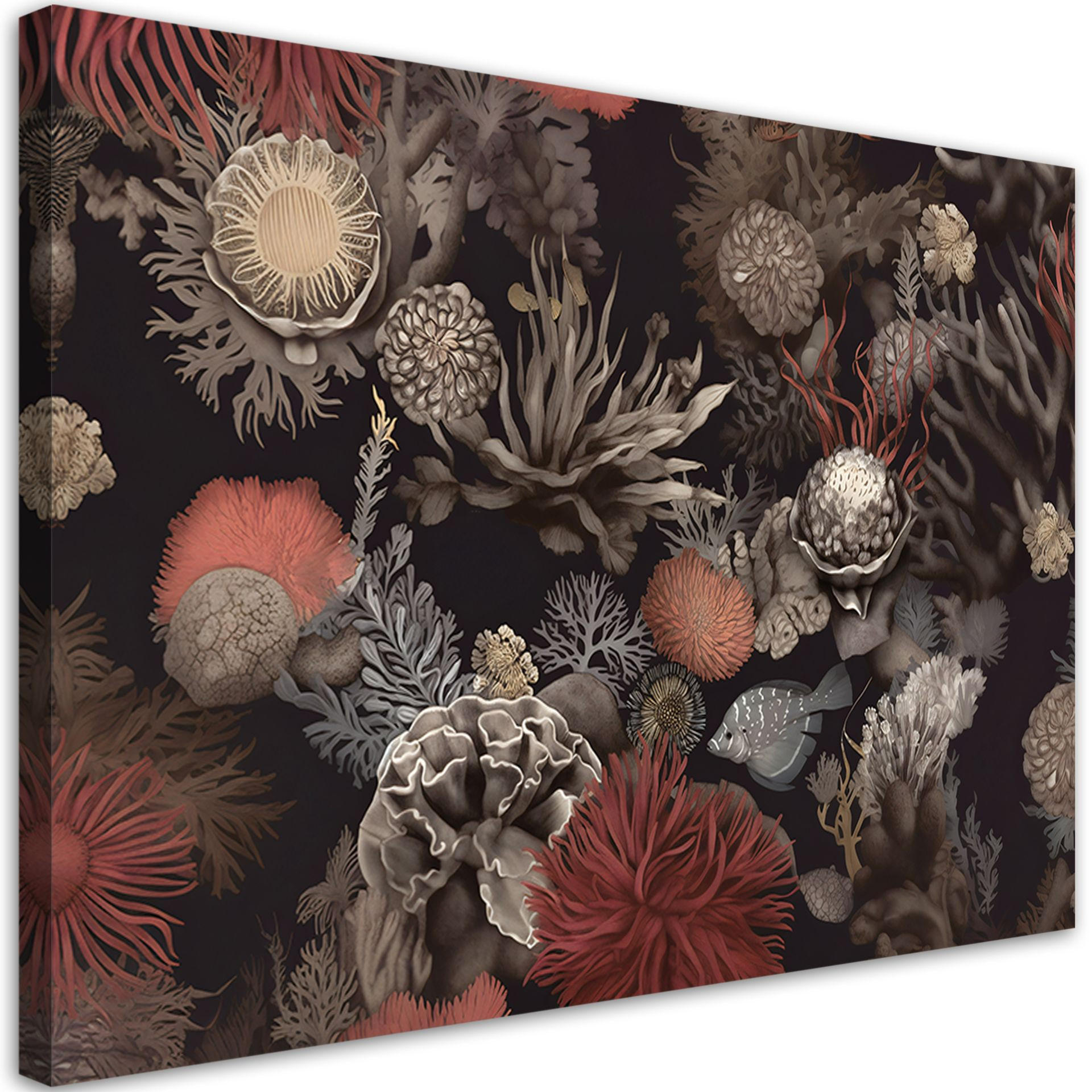 KUNSTDRUCK Bunt 60/40 cm - Multicolor, Textil (60/40cm) - KUNSTLOFT