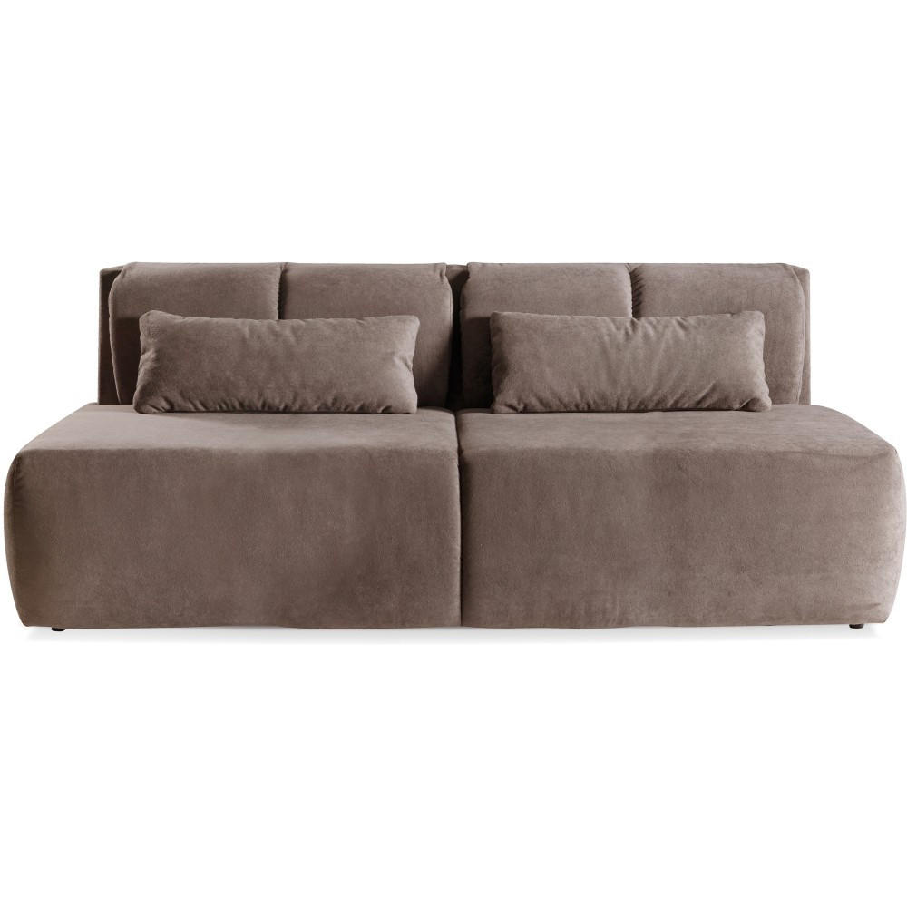 SCHLAFSOFA 3-Sitzer Trevi mit Schlaffunktion, Braun - Schwarz/Braun, Textil (206/82/91cm) - Beautysofa