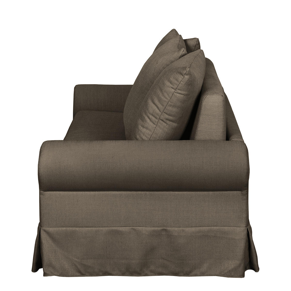 SCHLAFSOFA - Taupe, Textil (165/90/90cm) - home24