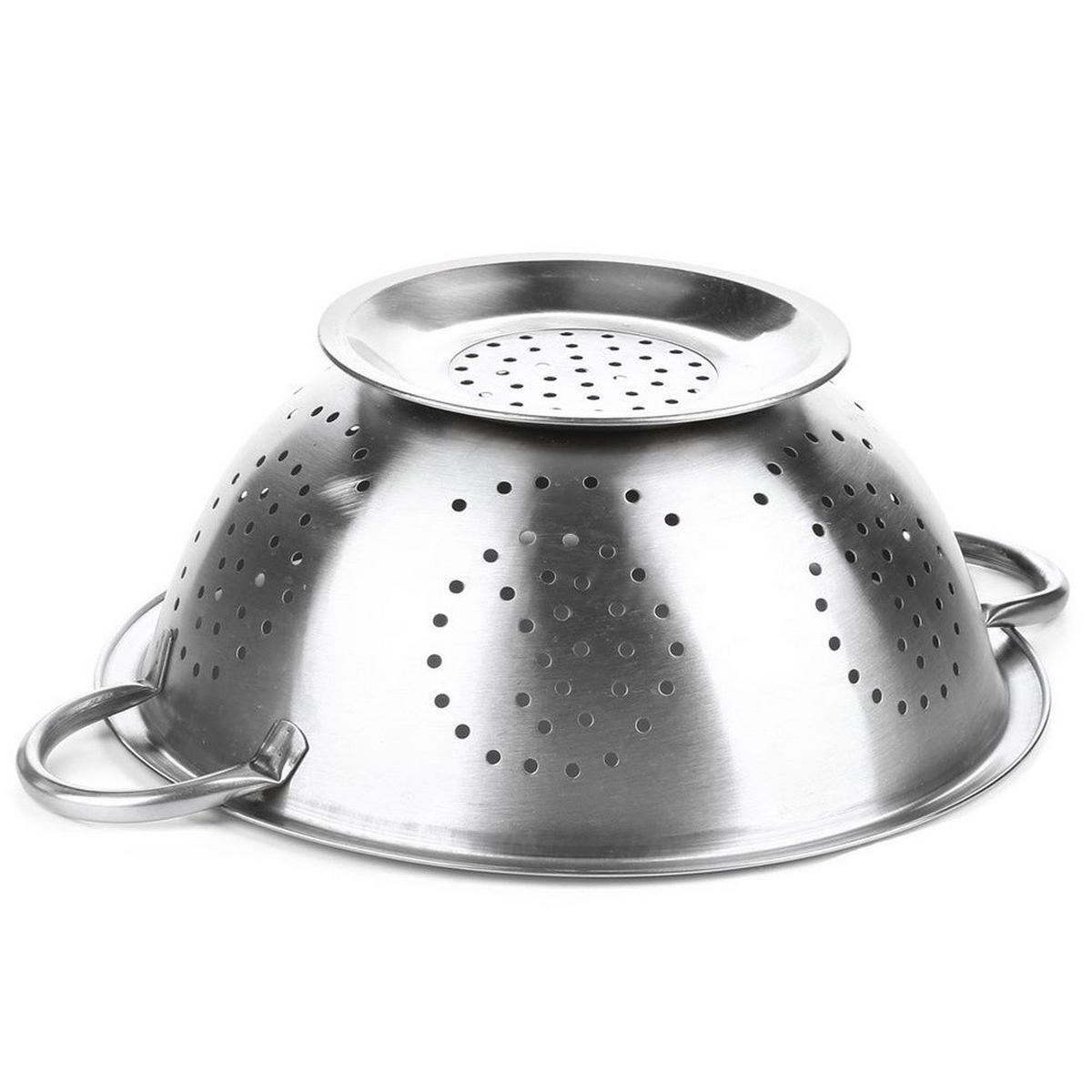 KÜCHENSIEB Silber 24 cm - Silberfarben, Metall (24cm) - Orion 