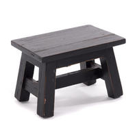BLUMENHOCKER Monte Mahagoni Massivholz 09 voodoo - schwarz - Schwarz, Holz (30/21/20cm) - DESIGN DELIGHTS