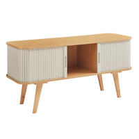 TV-ELEMENT Tysvær - Creme, Holz/Holzwerkstoff (120/58/40cm) - [en.casa]