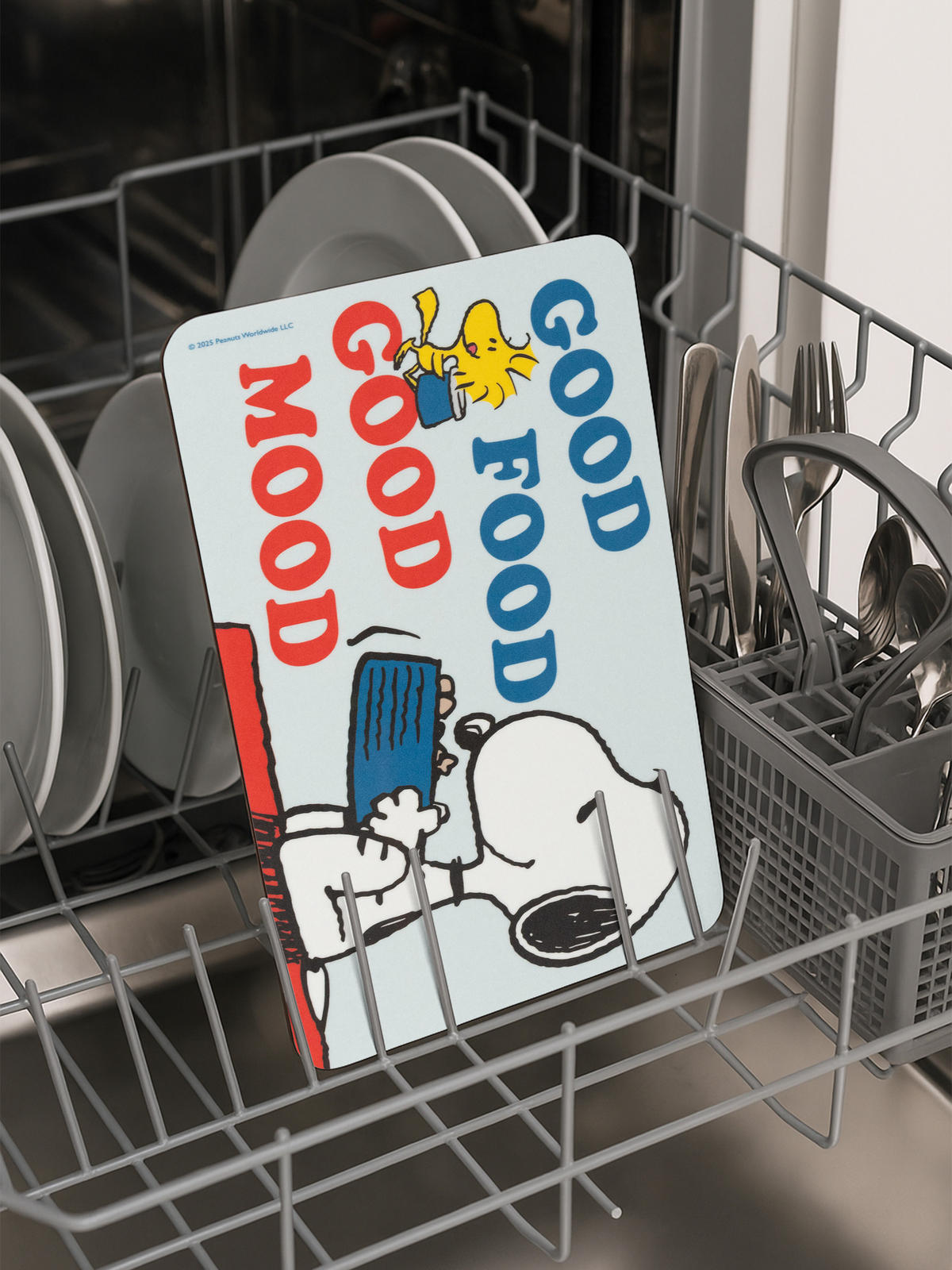 BRETTCHEN The Peanuts Snoopy Good food good mood Blau 14,5 x 23,5 cm - Blau, Kunststoff (14.5/23.5cm) - United Labels