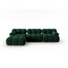 MODULARES-ECKSOFA links Bellis aus Samt flaschengrün 4 Sitzplätze - Grün, Textil (122/285cm) - Micadoni