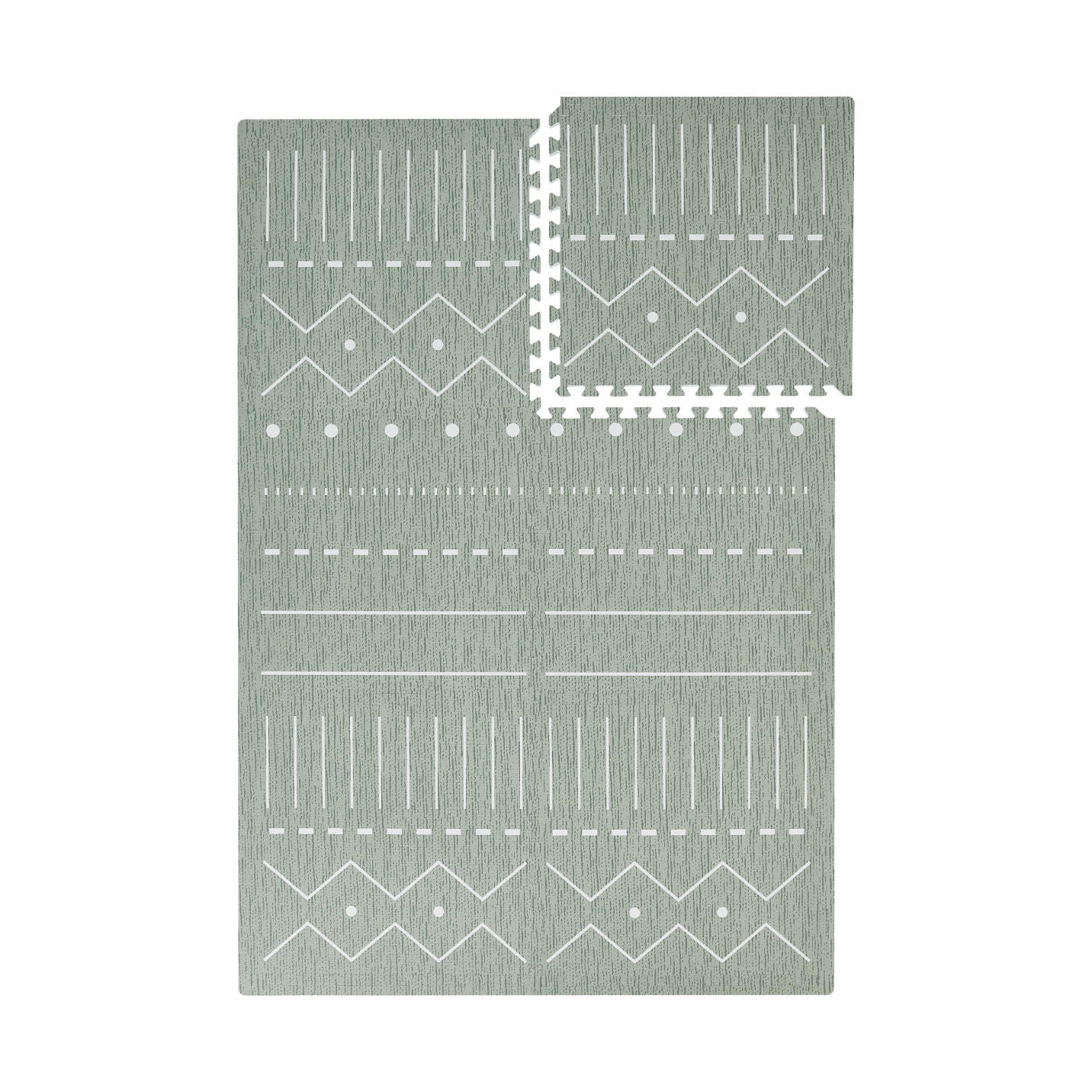 SPIELMATTE Berber Moss grün 120x180 - Grün, Kunststoff (120/180cm)