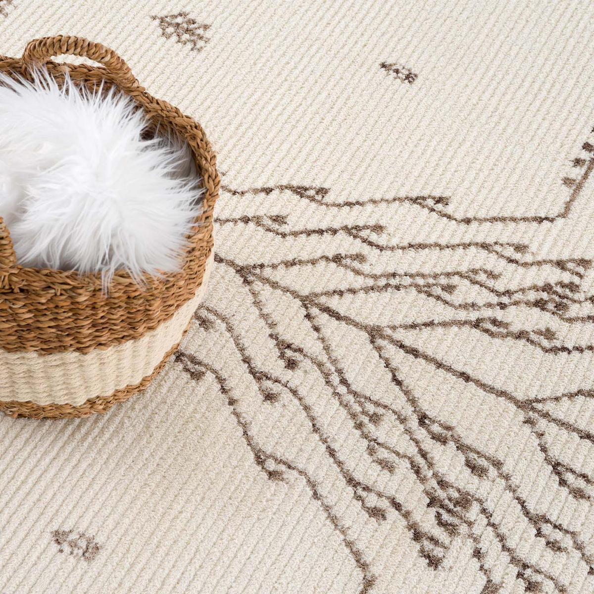 KURZFLOR-TEPPICH April 2308 Creme 160x230 cm - Creme, Textil (160/230cm) - carpet city