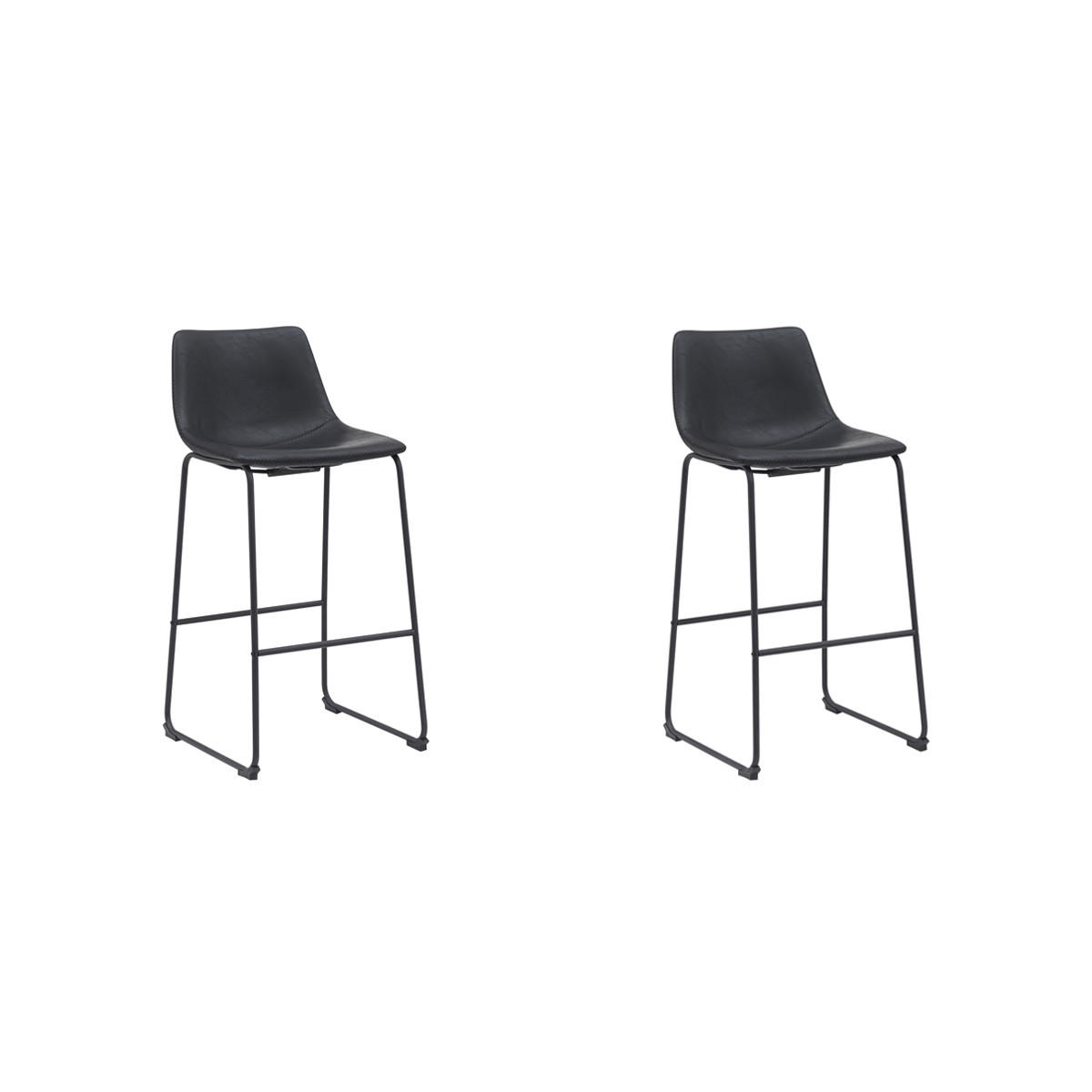 Label51 Barhocker Schwarz 47x102x56 cm