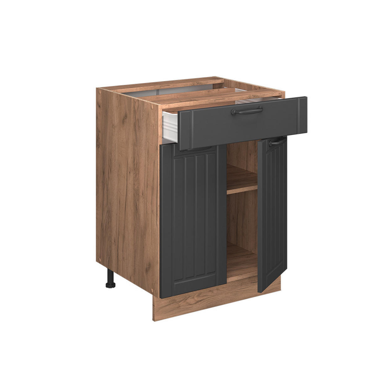 Honigeiche/Dunkelgrau, Holzwerkstoff (60/82/51.6cm) - Vicco