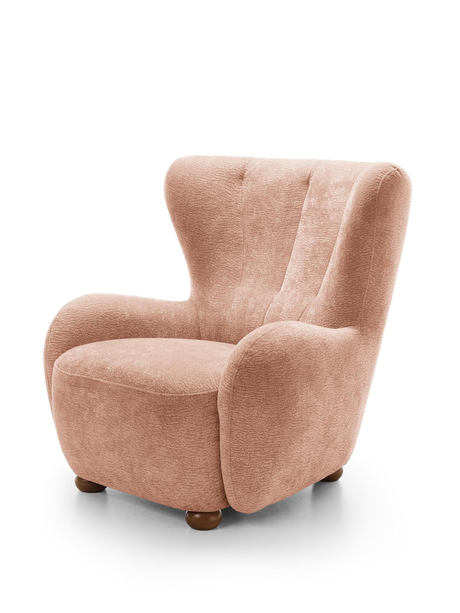 SESSEL CIRO Rosa 88x100x91 cm - Pink, Textil (88/91/100cm) - FURNLUX