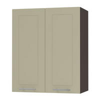 KÜCHENHÄNGESCHRANK Kvantum W3/60 Vanille Matt / Lava Matt 60 / 32,5 / 72cm - Dunkelgrau/Creme, Holz/Holzwerkstoff (60/72/32.5cm) - Feldmann-Wohnen