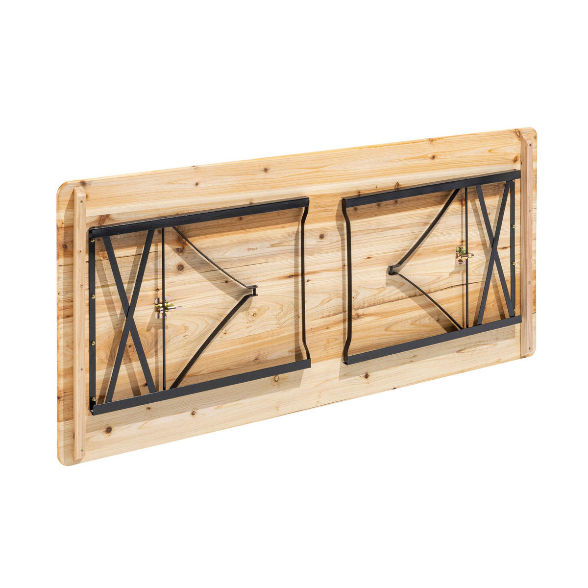 BIERTISCHGARNITUR, Holzfarbe - Braun, Holz - Oviala
