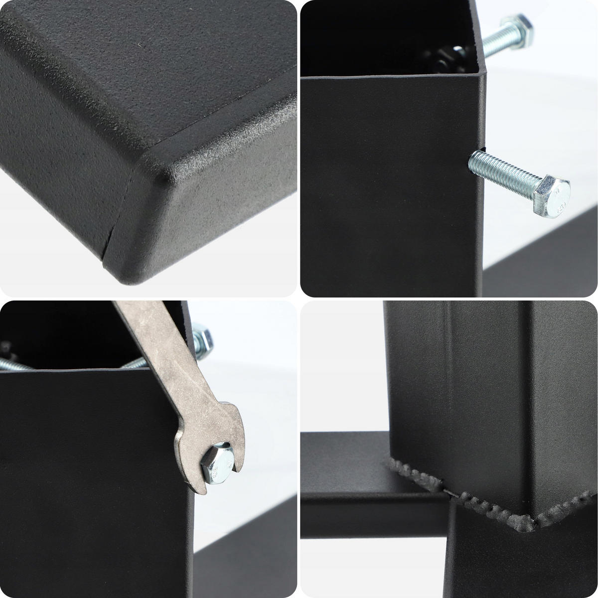 KADAX Weihnachtsbaumständer aus Metall für Weihnachtsbaum, Schwarz, Loft - Schwarz, Metall (27cm) - KADAX