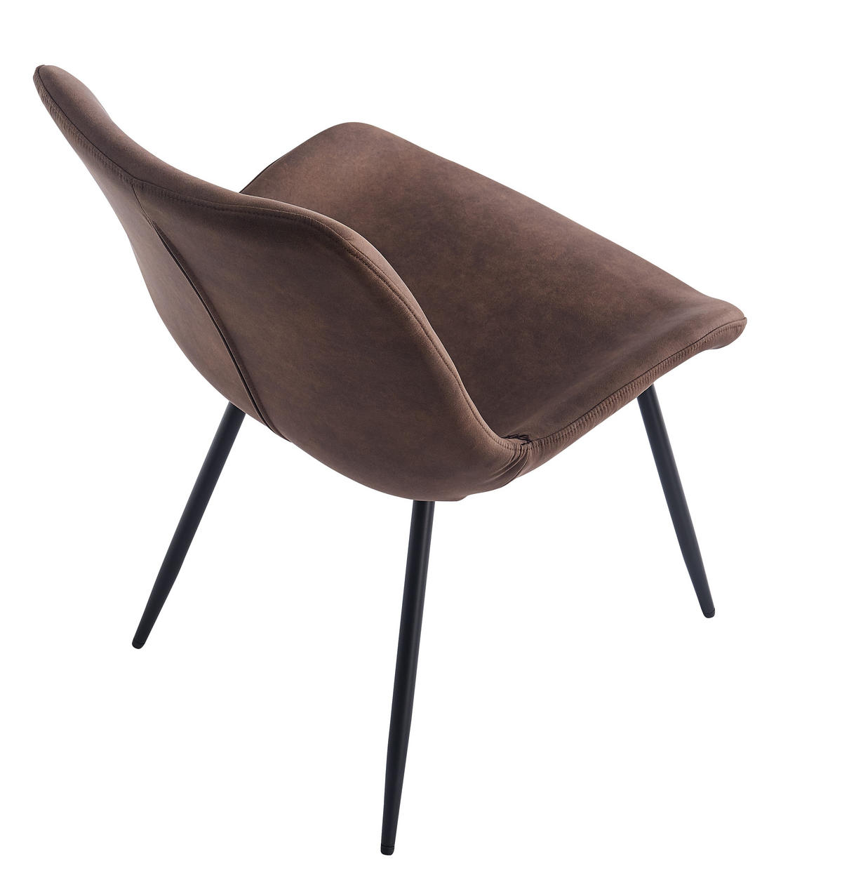 STUHL 2er-Set Stoff Braun - Braun, Textil (54/84/50cm) - Nordlys