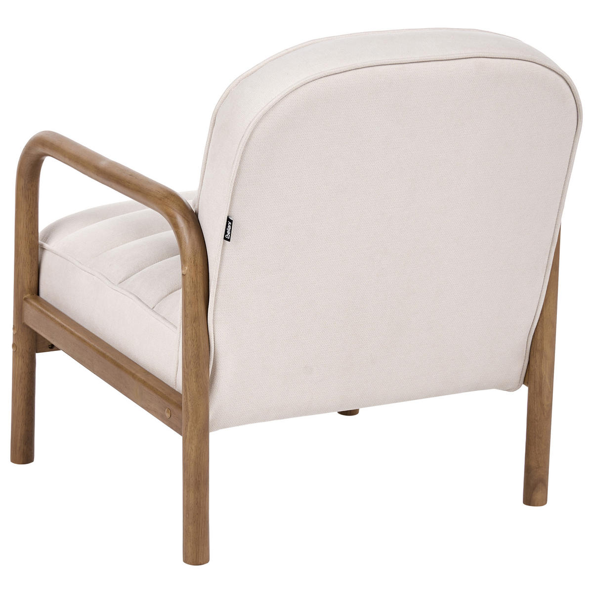 SESSEL Stoff Hellbeige Agger - Beige/Braun, Textil (67/78/81cm) - Beliani