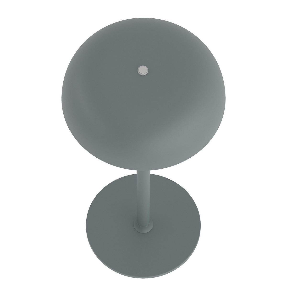 AKKU-TISCHLEUCHTE - Eisen - Grau - Grau, Metall (14/14/30cm) - home24