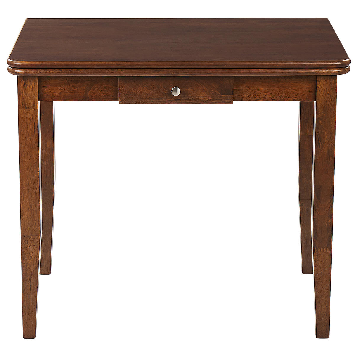 JEDILNA MIZA 90-120/90/76 cm temno rjava pravokotna Masela - temno rjava, les (60/60/76cm) - Beliani