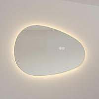 BADSPIEGEL mit Touch-Schalter, Dimmbar 60/45/3 cm - Weiß, Glas (45/2.9/60cm) - EMKE