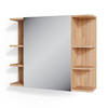 BADSPIEGELSCHRANK Fynn Eiche 79.6 x 64 cm - Eichefarben, Holzwerkstoff (79.6/64/21.2cm) - Vicco