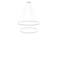 LED-HÄNGELAMPE 2er Ring Weiß Ø 120 | 100cm - Weiß, Metall (1.3/120/3.3cm) - s.luce