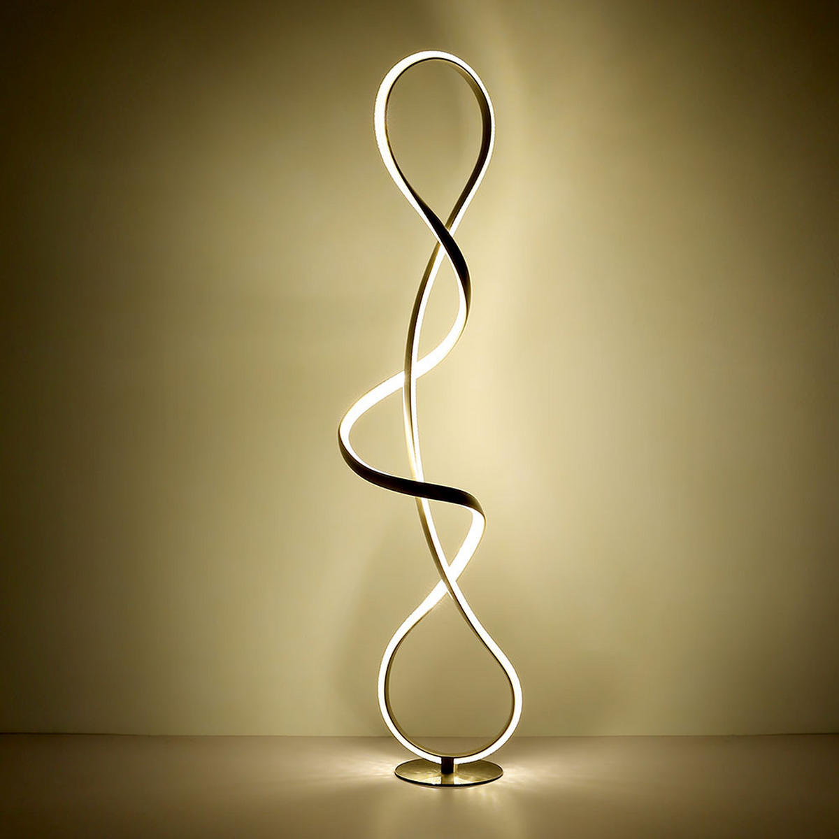 LED STEHLEUCHTE Kristalloptik Schwarz Matt - Schwarz, Metall (26/20/132.5cm) - Globo Lighting