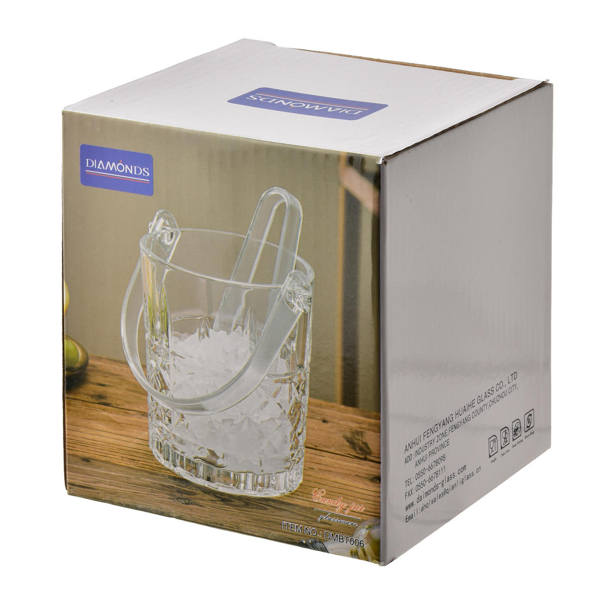 DÓZA NA LED, sklo, čirý - průhledná, sklo (12/13/12cm) - Mondex