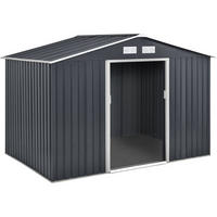 METALL-GARTENHAUS vegas Grau - Grau, Metall (277/202/191cm) - Habitat Garten