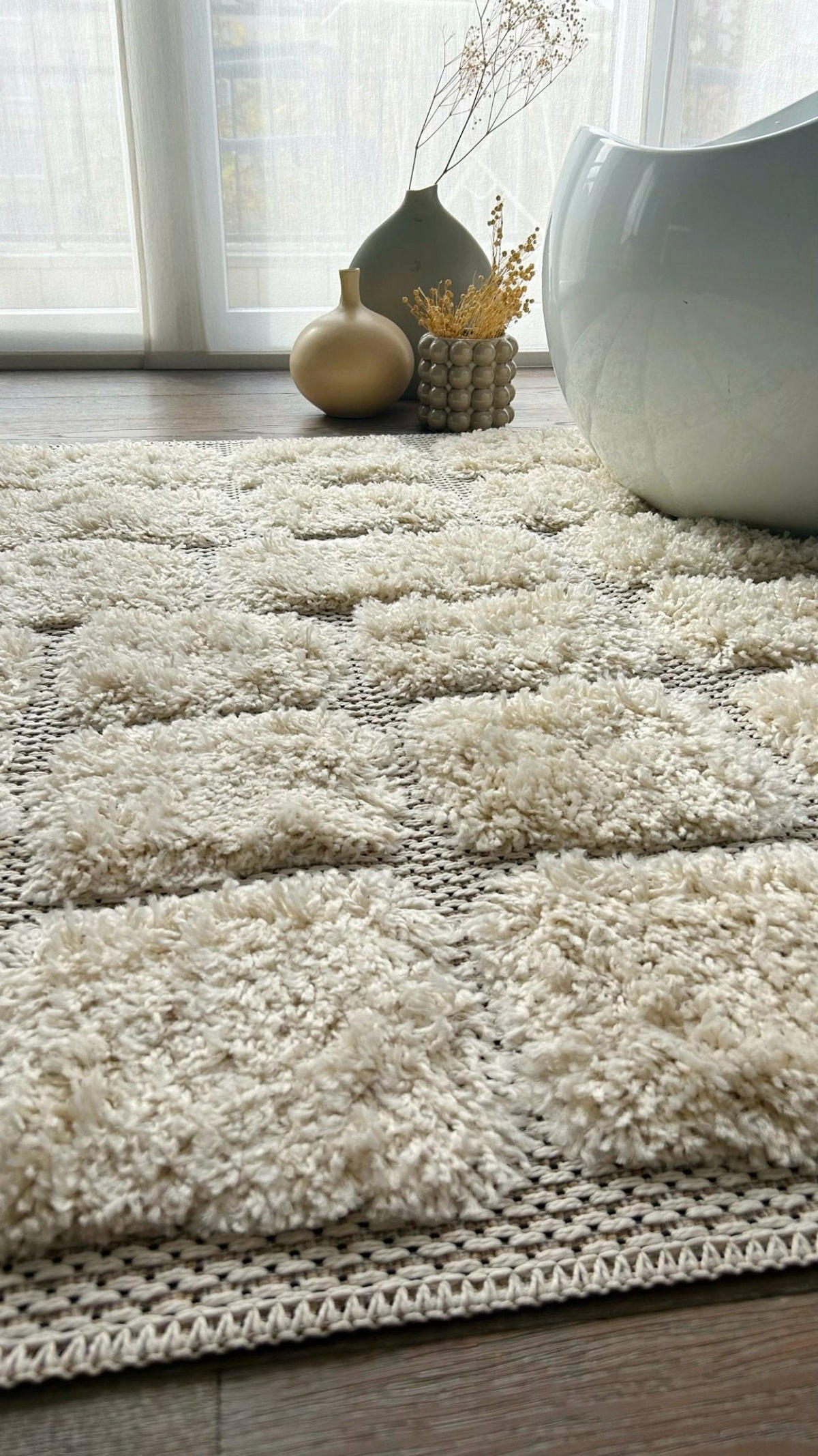 TEPPICH mit Reliefeffekt beige - Beige, Textil (120/170cm) - AFK Living