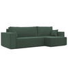 ECKSOFA mit Schlaffunktion und Bettkasten, Grün - Grün, Holzwerkstoff/Textil (145/276cm) - Idohome