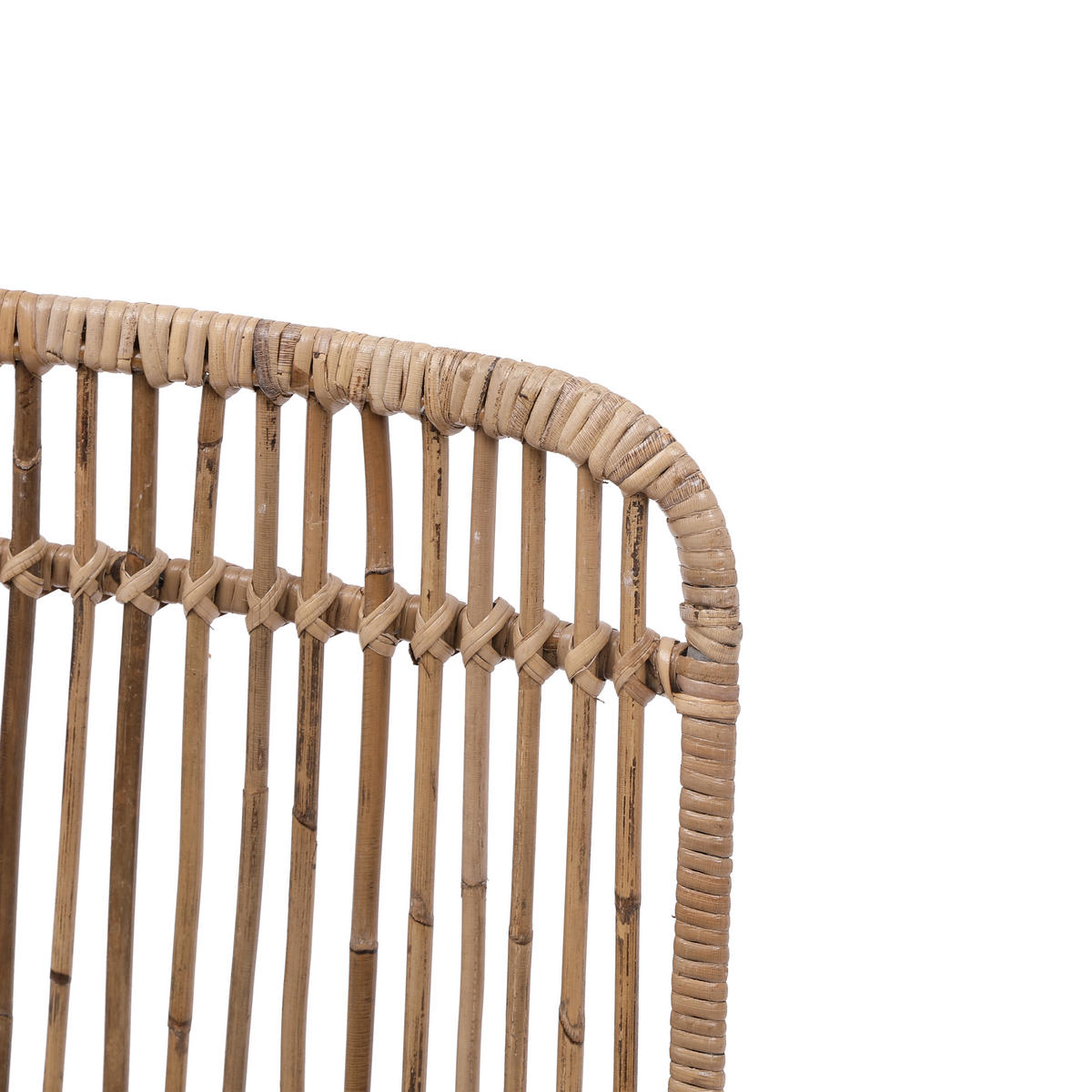 STUHL 2er-Set Rattan Braun - Braun, Holz (42/82/46cm) - Nordlys