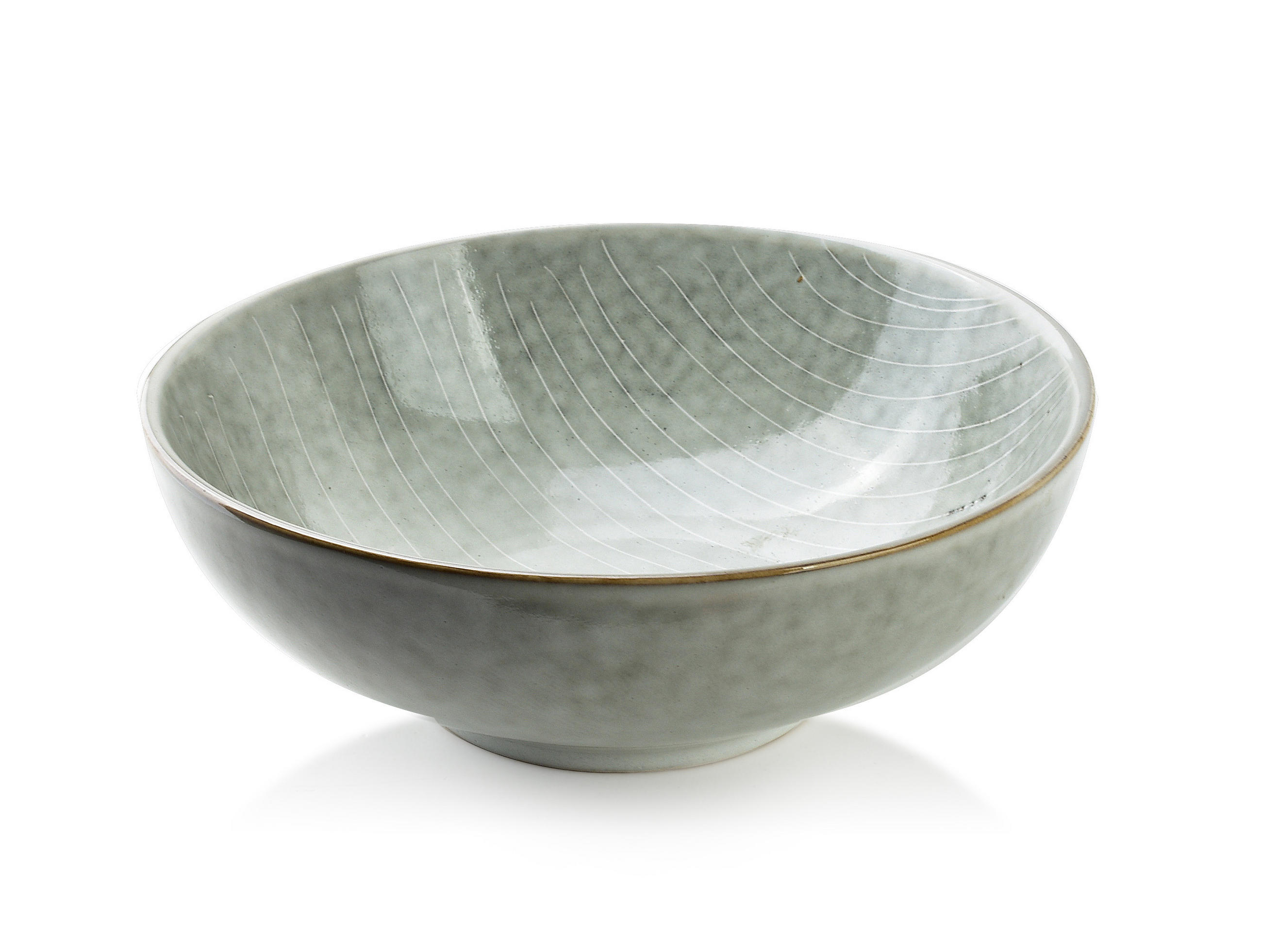 SCHALE Basic Nature Grau 17/17/6 cm Keramik - Grau, Keramik (17cm) - Mondex